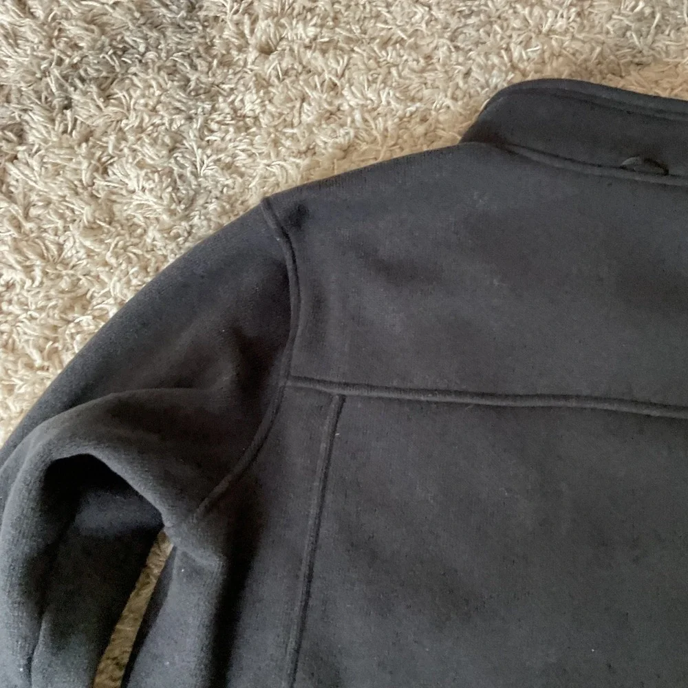 The North Face Mens Black Full Zip Fleece Jacket Medium Sweater Knit Coat 1508